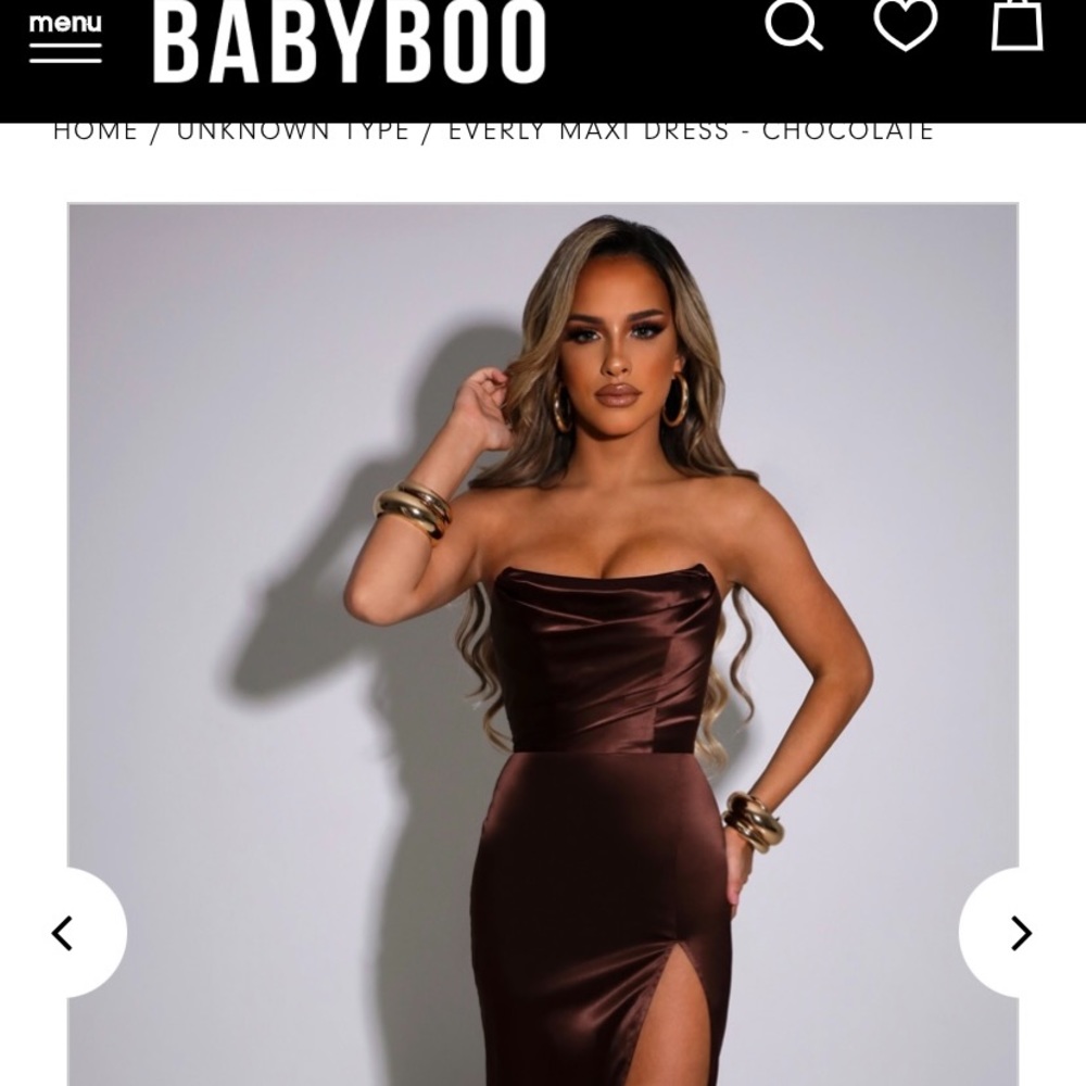 Chocolate brown dress from babyboo fashion